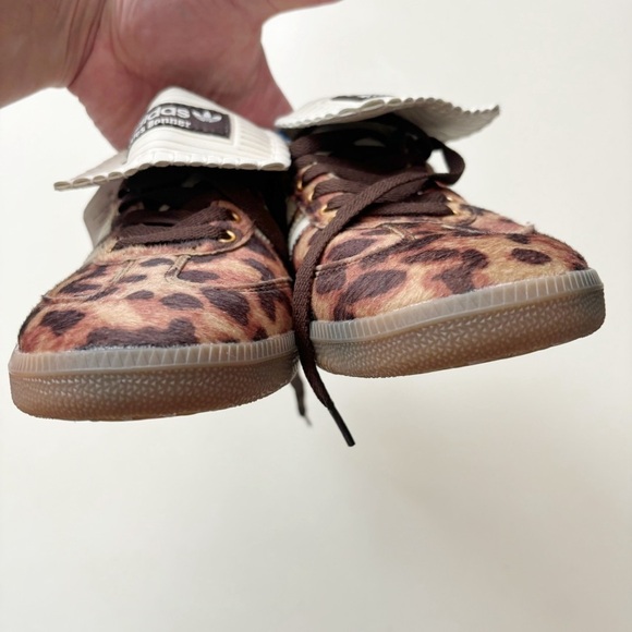 Wales Bonner x Adidas Samba Leopard Pony Sneakers Shoe Men’s Size 8.5 Brown - Picture 6 of 10